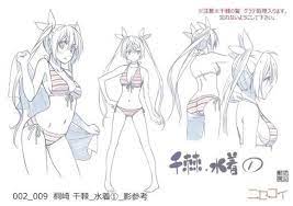 ニセコイ 千棘の水着設定画など アニメ制作資料がオークションに出品 そくどく ニセコイ 設定画 キャラクターデザイン