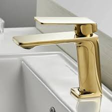 This solid brass gold finish bathroom faucet is the epitome of a modern bathroom fixture. Luxury Golden Faucet Golden Faucet For Sale