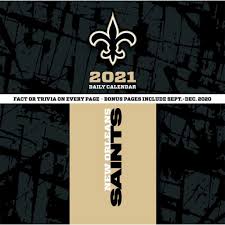 *free* shipping on qualifying offers. New Orleans Saints Desk Calendar Calendars Com