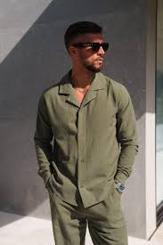 Men's Olive Linen Shirt | Long Sleeve Linen Shirts for Men | Unlock VIP  deals and discounts as a subscriber! – BELIER