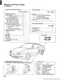 1996 acura integra individual parts; Honda Integra 1994 4 G Workshop Manual 1413 Pages