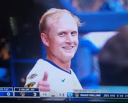 As of this post, this dude has hit a 3 run homer in every AB ...