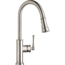 Shop kitchen sinks and faucets sale top brands at lowe's canada online store. Shop Elkay Explore Lustrous Steel 1 Handle Pull Down Kitchen Faucet At Lowes Com Kitchen Faucet Single Handle Kitchen Faucet Kitchen Sink Faucets