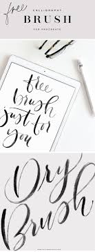 A Free Calligraphy Digital Brush For Procreate Saffron Avenue Ipad Lettering Procreate Digital Calligraphy Procreate Calligraphy