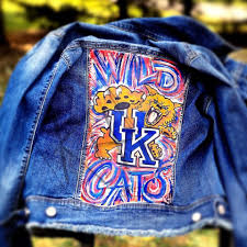 Custom Painted University Of Kentucky Jean Jackets My Site Jackets University Of Kentucky Kentucky
