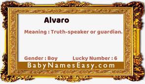 • a secular priest and writer. What Is The Meaning Of Name Alvaro Babynameseasy
