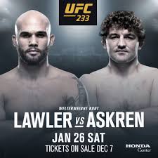 Masvidal 2 is an upcoming mixed martial arts event produced by the ultimate fighting championship that will take place on april 24. Ben Askren Vs Robbie Lawler Official For Ufc 233