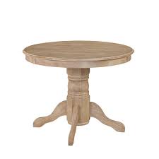Homestyles Classic White Wash Dining Table 5170 30 The Home Depot Dining Table Round Pedestal Dining Table Rustic Dining Furniture