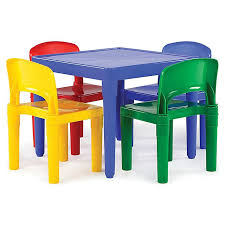 Our 5 piece teal set is a must have for portable furniture in your home! Humble Crew Snap Together 5 Piece Table And Chairs Set Buybuy Baby
