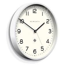 Please note that some variation in the natural wood tone and grain is expected. Newgate Echo Number Three Wall Clock White 37cm Black By Design