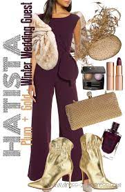 Plum And Gold Outfit For A Winter Wedding Guest If You Re Attending A Winter Wedding The Numbe Wedding Guest Outfit Winter Winter Wedding Guests Guest Outfit