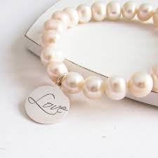 We, at jodha, bring to you exclusive collection of handcrafted silver jewellery, recreation of old designs, antique collectibles and contemporary artwork, all of 92.5% purity and hallmarked. Silver Love Disc Pearl Bracelet Personalised Jewellery Evy Designs