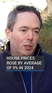📈House prices rose nationally by an average of 9% during 2024, according  to the latest house price report by Daft.ie 📲Link in bio for more #rtenews  #ireland #housing