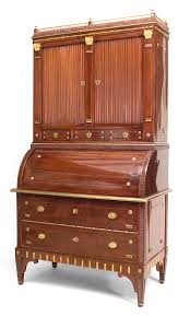 Table plans upholstered banquette plans teepee plans. Russian Mahogany Secretary Cabinet 1