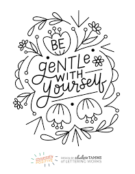 We can use colour to help influence our emotions and ability to cope, by: Coloring Pages Chronically Positive Pack Lettering Works