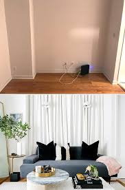 Intelligent home storage ideas create airy. Inside Our Small Space Living Room Makeover By Celebrity Designer Jeremiah Brent Decorist