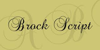 Font brock script release note updateing. Brock Script Font 1001 Fonts
