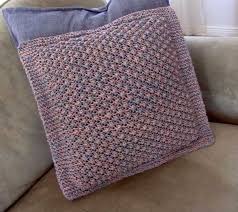 One of the cushions is knitted in moss stitch, while the other features chunky cables for decoration. Free Knitting Pattern For A Trinity Cushion Cover Knitting Bee