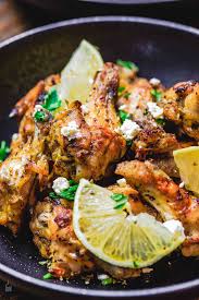 greek baked en wings recipe with
