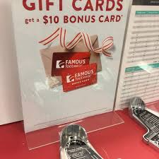 Gift card terms and conditions are subject to change by famous footwear, please check famous footwear website for more details. Famous Footwear 3965 Eagan Outlets Pkwy
