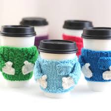 Knit a mug hug sweater. Coffee Cozy Sweater Knitting Pattern Studio Knit