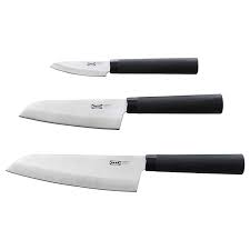 Ikea stainless steel kitchen gone fishing fillet knife with sheath 12.25 inches brown. Buy Ikea Forslag Stainless Steel Knife Silver Set Of 3 Online At Low Prices In India Amazon In