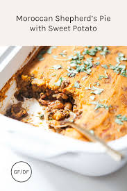 Moroccan Shepherd S Pie With Sweet Potato Gluten Free Loveleaf Co Recipe Shepherds Pie Gluten Free Potatoes Canned Plums