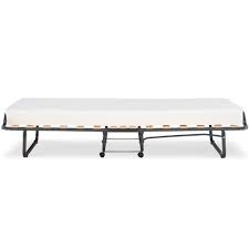 Linon Luxor Folding Rollaway Cot Sized Bed With 4 5 Memory Foam Mattress Walmart Com Linon Memory Foam Mattress Foam Mattress