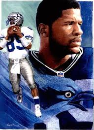 Brian Blades, Seattle Seahawks by Jim Auckland, 1992.