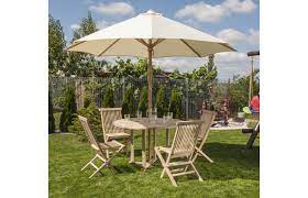 Look no further, with garden parasols at homebase. Set Of Garden Furniture Table 4 Chairs And Umbrella