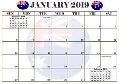 January 2019 Australia Calendar With Holidays Calendar Design Calendar Wallpaper Unique Calendar