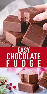 Easy Chocolate Fudge Recipe Maybe With Coconut Or Peanut Butter Or Caramel Icing Easy Chocolate Fudge Chocolate Fudge Recipes Easy Fudge Recipes Chocolate