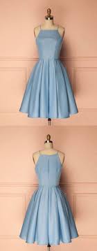 Cute Short Blue Prom Dress Cute Homecoming Dress Blue Bridesmaid Dress Knee Length Bridesmaid Dresses Blue Homecoming Dresses Prom Dresses Short Blue