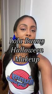 Heres my lola bunny inspired make up for Halloween 💕🐰🏀  #halloween2023🎃🦇👻 #halloween2023costumes #nychalloween  #lolabunnychallenge #lolabunnymakeup #spacejamcostume
