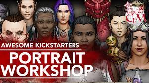 Black anime characters, dnd characters, fantasy characters, female characters, female character design. Awesome Kickstarters Portrait Workshop The Ultimate Character Portrait Maker Youtube