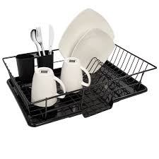 Maybe you would like to learn more about one of these? Sweet Home Collection 3 Piece Kitchen Sink Dish Drainer Set Black Walmart Com Walmart Com