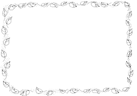Black and white leaves border. Image Result For Leaf Page Border Leaf Border Page Borders Border