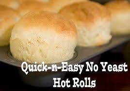 Quickie No Yeast Dinner Rolls Easy Bread No Yeast Dinner Rolls Homemade Bread