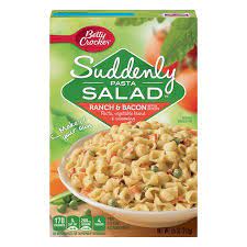 Maybe you would like to learn more about one of these? Betty Crocker Suddenly Pasta Salad Ranch And Bacon Dry Meals 7 5 Oz Walmart Com Suddenly Salad Suddenly Pasta Salad Pasta Salad Recipes