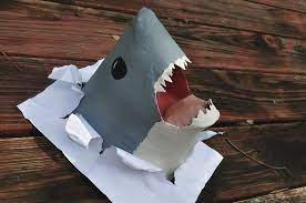 Paper Mache Shark By Doodlegirl67 Paper Mache Crafts Spring Crafts For Kids Crafts