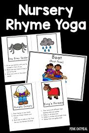 Nursery Rhyme Yoga Cards Nursery Rhymes Activities Nursery Rhymes Toddlers Nursery Rhyme Lessons