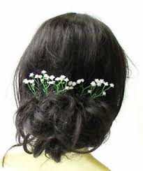Baby breath is the fringed flower that dreamyposy will use in most of my paper bouquet tutorials, so i would like to share the super simple way to. 5 X White Gypsophila Baby S Breath Flower Hair Pins Bridal Clip Artificial 2157 Ebay
