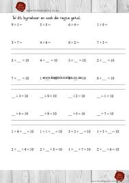 Horisontale Tel Dit Bymekaar To By 10 Wiskunde Graad 2 Www Besteducation Co Za 2nd Grade Workbook 10 Things