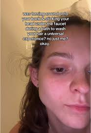 Why Do Girls Sit in The Tub under The Faucet