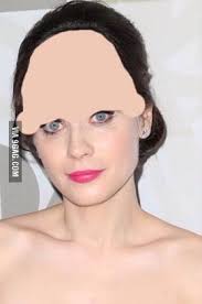 See her fans' hilarious reac. Just Searched Zooey Deschanel With No Bangs Well Done 9gag
