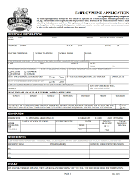 free printable job application form template form generic