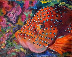 Pin By Lisa Sanford On Ginger Cook Fish Painting Acrylic Painting Tutorials Painting Tutorial