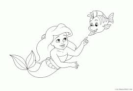 Which line leads to flounder activity pages. Ariel Coloring Page Printable Printable Sheets Ariel And Flounder Pages 2021 A 2516 Coloring4free Coloring4free Com