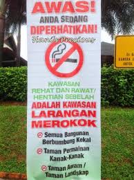 Selalu berhadapan dengan perokok yang merokok di tempat larangan merokok? Denda Rm 250 Utk Merokok Di Taman Awam