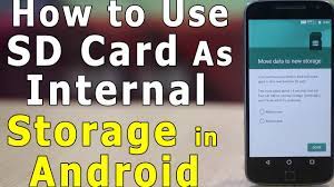 Maybe you would like to learn more about one of these? How To Set Use Sd Card As Internal Storage Youtube